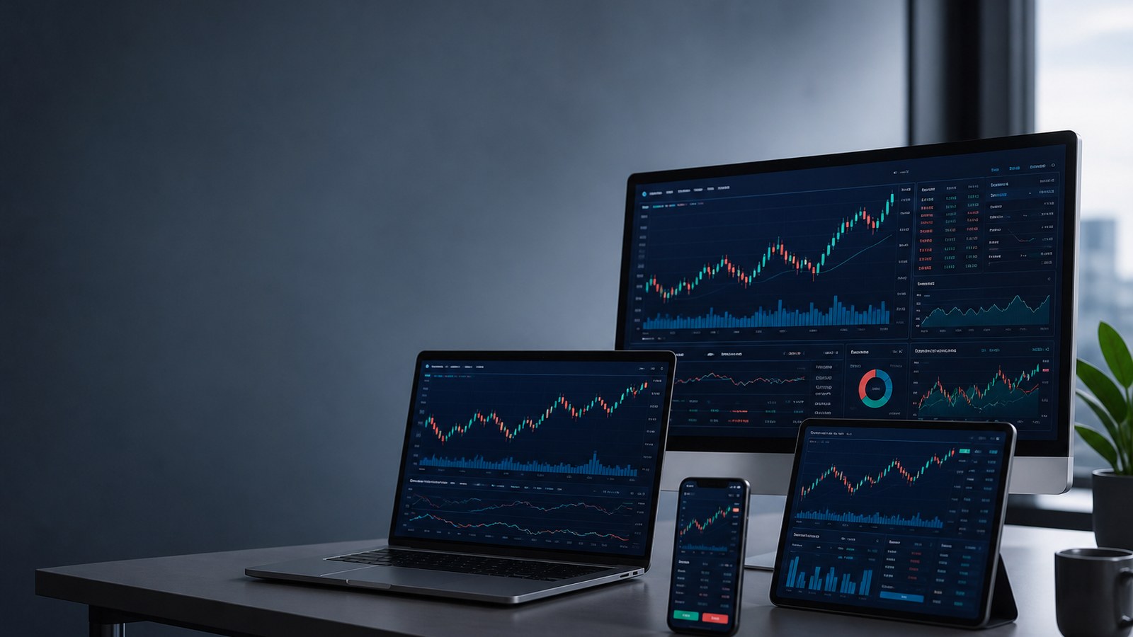 MT5 APP 品种与持仓界面示意